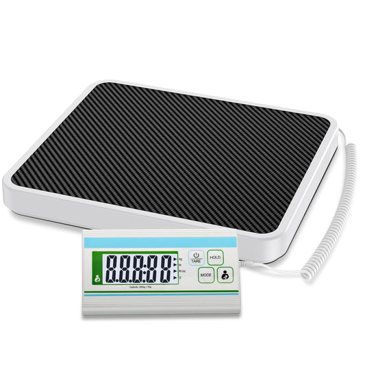 Medical Scale for Body Weight. 660 lb Weight Scale with Easy to Read Digital Display. 0.2 lb High Accuracy Body Weight Scale. 13.4 x 11.8 Platform. Doctor Office. Home. Bariatric Use